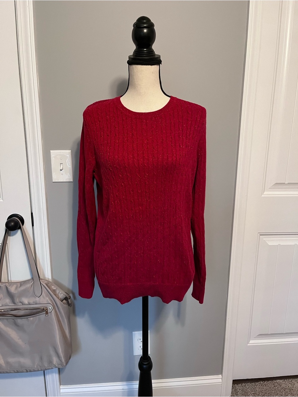 Kim Rogers Red Crewneck Sweater
